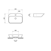 Раковина Wellsee Éclatant 65 151301000 цвет Белый глянцевый-9