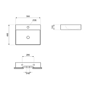 Раковина Wellsee DeSire 55 151501000 цвет Белый глянцевый-9