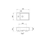 Раковина Wellsee WC Area 45 L 151804000 цвет Белый глянцевый-9