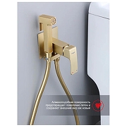 Гигиенический душ со смесителем Raglo R02.54.03 цвет Золото матовое-6