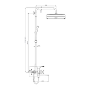 Душевая система Raglo R07.24.09 цвет Графит матовый-13
