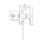 Гигиенический душ со смесителем Raglo R07.52.09 цвет Графит матовый-1
