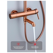 Душевая система Raglo R20.24.33 цвет Медь-3