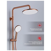 Душевая система Raglo R20.24.33 цвет Медь-9