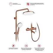 Душевая система Raglo R20.24.33 цвет Медь-13