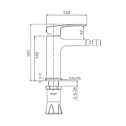 Смеситель для биде Raglo R01.50.03 цвет Золото матовое-1