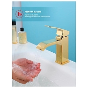 Смеситель для раковины Raglo R02.10.23 цвет Золото-3