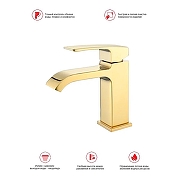 Смеситель для раковины Raglo R02.10.23 цвет Золото-10