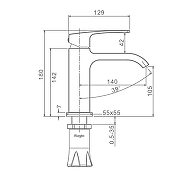 Смеситель для раковины Raglo R02.10.23 цвет Золото-11