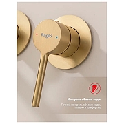 Смеситель для ванны Raglo R20.32.03 цвет Золото матовое-4
