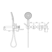 Смеситель для ванны Raglo R20.32.09 цвет Графит матовый-14
