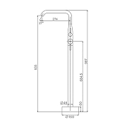 Смеситель для ванны Raglo R20.33 цвет Хром-11