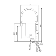 Смеситель для кухни Raglo R20.63.09 цвет Графит матовый-14