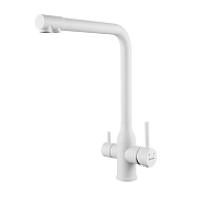 Смеситель для кухни Shevanik S248C цвет Белый матовый