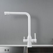 Смеситель для кухни Shevanik S248C цвет Белый матовый-2