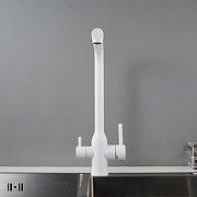 Смеситель для кухни Shevanik S248C цвет Белый матовый-3