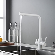 Смеситель для кухни Shevanik S248C цвет Белый матовый-12