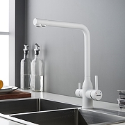 Смеситель для кухни Shevanik S248C цвет Белый матовый-13