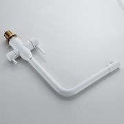 Смеситель для кухни Shevanik S248C цвет Белый матовый-17