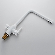 Смеситель для кухни Shevanik S248C цвет Белый матовый-18