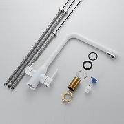 Смеситель для кухни Shevanik S248C цвет Белый матовый-21