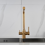 Смеситель для кухни Shevanik S248G цвет Золотой сатин-3