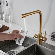 Смеситель для кухни Shevanik S248G цвет Золотой сатин-6