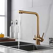 Смеситель для кухни Shevanik S248G цвет Золотой сатин-12