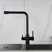 Смеситель для кухни Shevanik S248H цвет Черный матовый-2