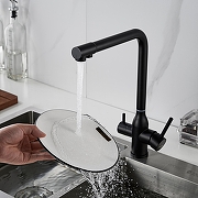 Смеситель для кухни Shevanik S248H цвет Черный матовый-6