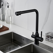 Смеситель для кухни Shevanik S248H цвет Черный матовый-9