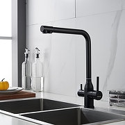 Смеситель для кухни Shevanik S248H цвет Черный матовый-13