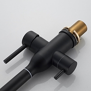 Смеситель для кухни Shevanik S248H цвет Черный матовый-19