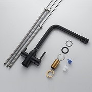 Смеситель для кухни Shevanik S248H цвет Черный матовый-21