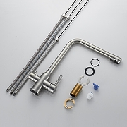 Смеситель для кухни Shevanik S248L цвет Сатин-21