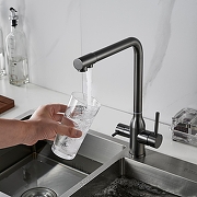 Смеситель для кухни Shevanik S248T цвет Оружейная сталь-6