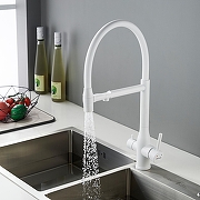 Смеситель для кухни Shevanik S378C цвет Белый матовый-11