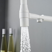 Смеситель для кухни Shevanik S378C цвет Белый матовый-14