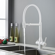 Смеситель для кухни Shevanik S378C цвет Белый матовый-16