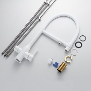 Смеситель для кухни Shevanik S378C цвет Белый матовый-24