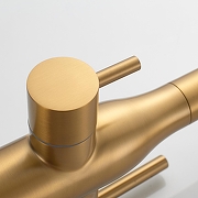 Смеситель для кухни Shevanik S378G цвет Золотой сатин Белый-20