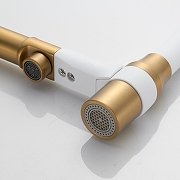 Смеситель для кухни Shevanik S378G цвет Золотой сатин Белый-21