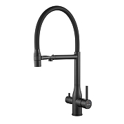 Смеситель для кухни Shevanik S378H цвет Черный матовый