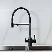 Смеситель для кухни Shevanik S378H цвет Черный матовый-2