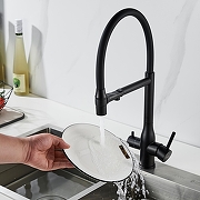 Смеситель для кухни Shevanik S378H цвет Черный матовый-8