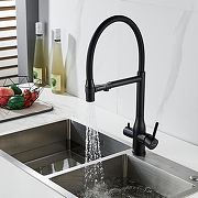 Смеситель для кухни Shevanik S378H цвет Черный матовый-9