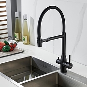 Смеситель для кухни Shevanik S378H цвет Черный матовый-10