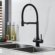 Смеситель для кухни Shevanik S378H цвет Черный матовый-15