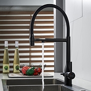 Смеситель для кухни Shevanik S378H цвет Черный матовый-16