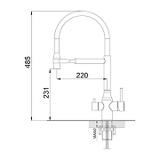 Смеситель для кухни Shevanik S378H цвет Черный матовый-25